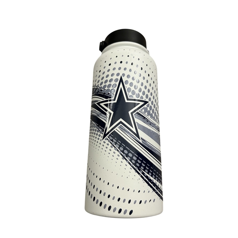 Great American Dallas Cowboys Water Bottle Unisex 32oz White Excellent Insulated